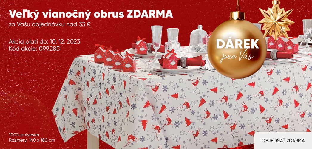 Vianočný obrus zdarma